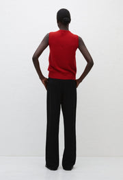 Cashmere Crew Vest - Crimson - Matteau